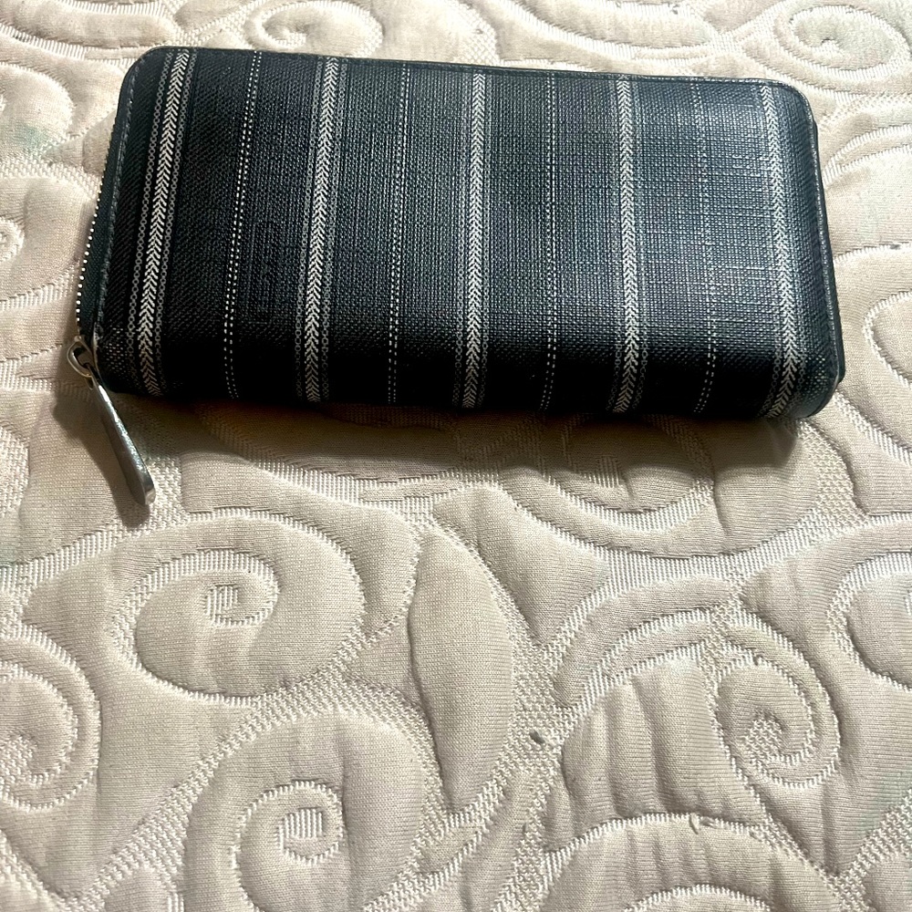 Coach wallet with zipper